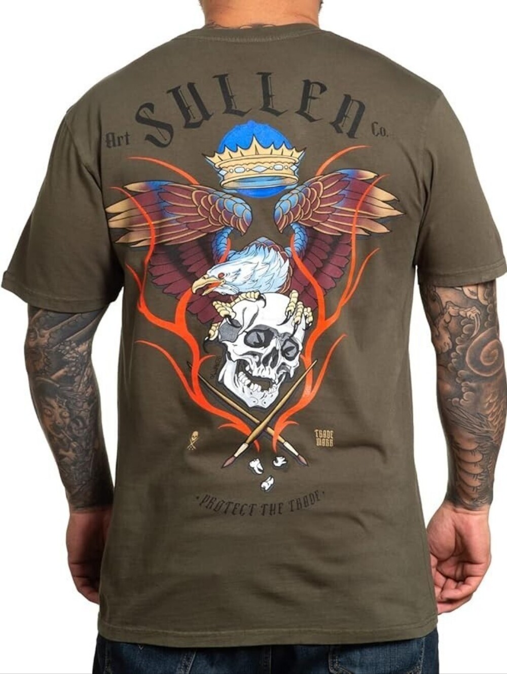 NWT | Sullen Art Collective Eagle Flame Graphic T-Shirt | 5XL